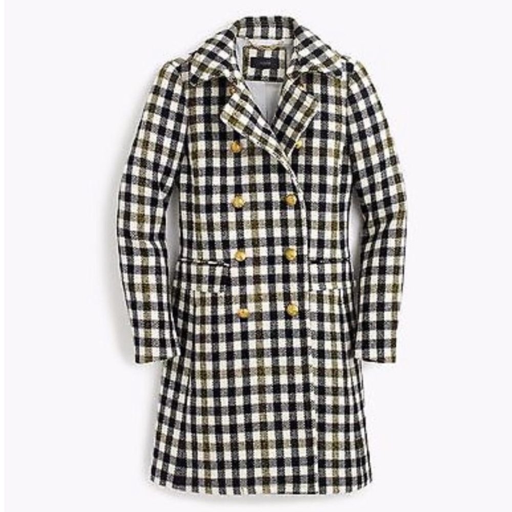 JCrew NWT Houndstooth Wool Coat